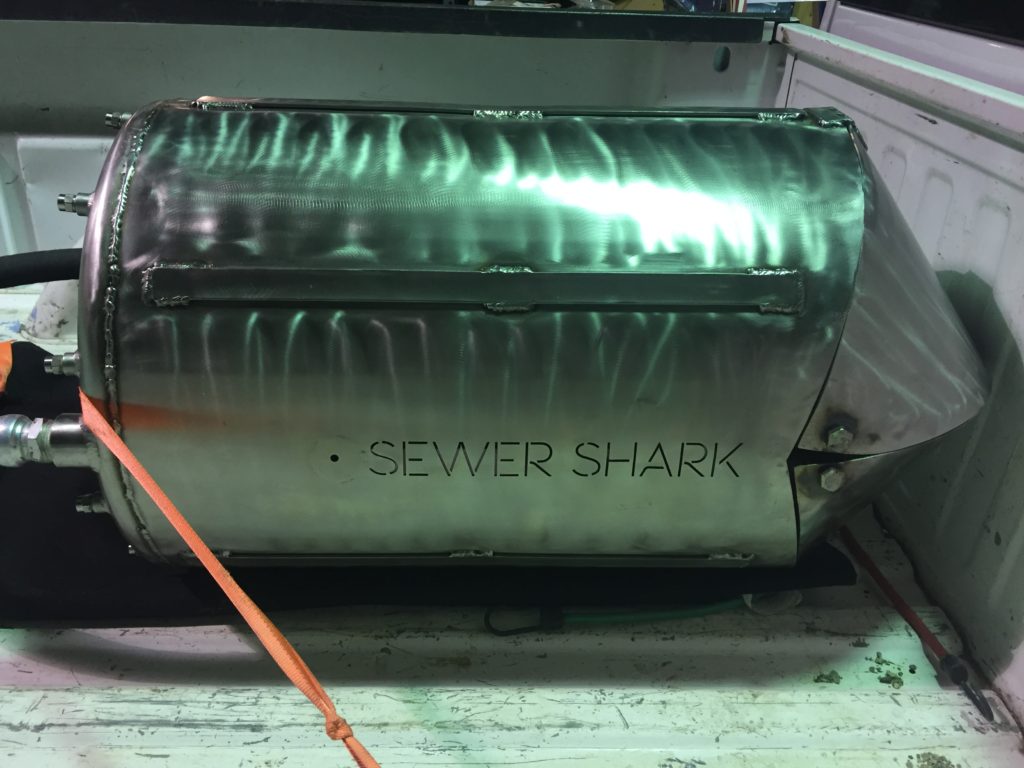 The Sewer Shark ready for a demo!